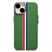 Чехол iPh 13 пластик Luxo Life с SafeMag зелёный/разноцветный 131