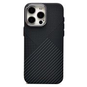 Чехол iPh 15 Pro Max пластик Luxo Life с SafeMag чёрный 122
