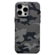 Чехол iPh 15 Pro Max пластик Luxo Life с SafeMag чёрный/серый 126
