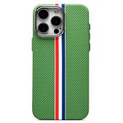 Чехол iPh 15 Pro Max пластик Luxo Life с SafeMag зелёный/разноцветный 131
