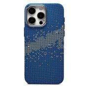 Чехол iPh 15 Pro Max пластик Luxo Life с SafeMag синий 135