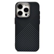 Чехол iPh 15 Pro пластик Luxo Life с SafeMag чёрный 122