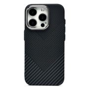 Чехол iPh 15 Pro пластик Luxo Life с SafeMag чёрный 124