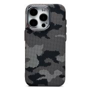 Чехол iPh 15 Pro пластик Luxo Life с SafeMag чёрный/серый 126