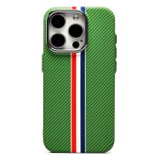 Чехол iPh 15 Pro пластик Luxo Life с SafeMag зелёный/разноцветный 131
