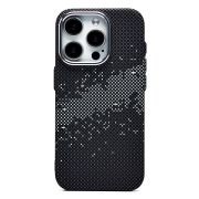 Чехол iPh 15 Pro пластик Luxo Life с SafeMag чёрный/серый 136