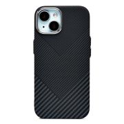 Чехол iPh 15 пластик Luxo Life с SafeMag чёрный 124