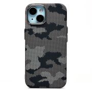 Чехол iPh 15 пластик Luxo Life с SafeMag чёрный/серый 126