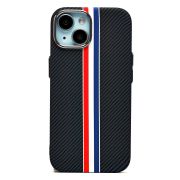 Чехол iPh 15 пластик Luxo Life с SafeMag чёрный/разноцветный 129