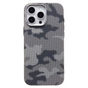 Чехол iPh 16 Pro Max пластик Luxo Life с SafeMag чёрный/серый 126
