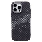 Чехол iPh 16 Pro Max пластик Luxo Life с SafeMag чёрный/серый 136