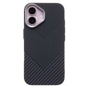 Чехол iPh 16 пластик Luxo Life с SafeMag чёрный 124