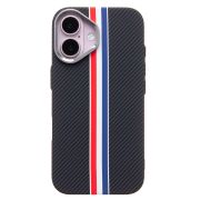 Чехол iPh 16 пластик Luxo Life с SafeMag чёрный/разноцветный 129