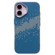 Чехол iPh 16 пластик Luxo Life с SafeMag синий 135