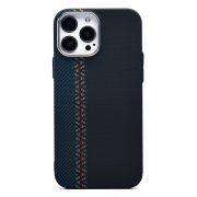 Чехол iPh 13 Pro Max пластик Luxo Life с SafeMag чёрный/синий 121