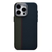 Чехол iPh 15 Pro Max пластик Luxo Life с SafeMag чёрный/синий тех.уп.137