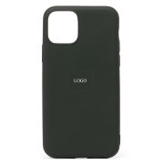 Чехол iPh 11 Pro Max силикон Full Soft Touch с лого оливковый