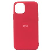 Чехол iPh 11 Pro силикон Full Soft Touch с лого бордо