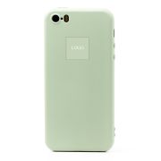 Чехол iPh 5/5S силикон Full Soft Touch с лого зелёный