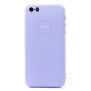 Чехол iPh 5/5S силикон Full Soft Touch с лого фиолетовый