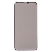 Защитное стекло для iPh 11 Pro/X/XS чёрное приватное Антишпион Full 2,5D