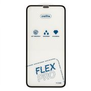 Защитное стекло для iPh 11/XR чёрное Cellis Full Flex Pro