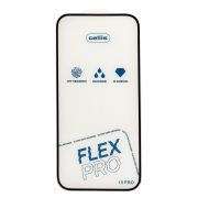 Защитное стекло для iPh 15 Pro чёрное Cellis Full Flex Pro