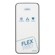 Защитное стекло для iPh 16 Plus чёрное Cellis Full Flex Pro