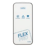 Защитное стекло для iPh 16 Pro чёрное Cellis Full Flex Pro