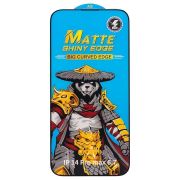 Защитное стекло для iPh 14 Pro Max чёрное матовое Full Matte