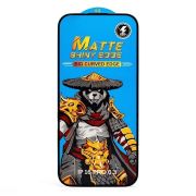 Защитное стекло для iPh 16 Pro чёрное матовое Full Matte