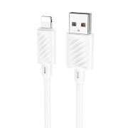 Кабель USB - Lightning Hoco X88, 2.4A, 1м, белый