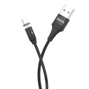 Кабель USB - MicroUSB Hoco U42, 2.4A, 1.2м, угловой, чёрный