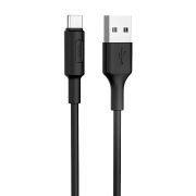 Кабель USB - Type-C Hoco X25, 2A, 1м, чёрный