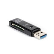 Картридер Smartbuy 750 USB3.0/MicroSD/SD чёрный
