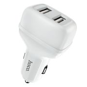 Адаптер Автомобильный - Hoco Z36, 2USB/2.4A, белый