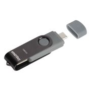 Накопитель USB 64Gb Smartbuy Twist Dual чёрный USB3.0/Type-C