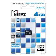 Карта памяти 4GB - Mirex карта памяти microSDHC без адаптера class 4