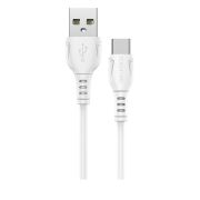 Кабель USB - Type-C Borofone BX51, 3A, 1м, белый