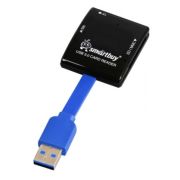 Картридер Smartbuy 700 USB3.0/MicroSD/SD/MMC/MS чёрный