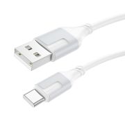 Кабель USB - Type-C Borofone BX101, 3A, 1м, белый