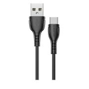 Кабель USB - Type-C Borofone BX51, 3A, 1м, чёрный