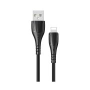 Кабель USB - Lightning Borofone BX37, 2.4A, 1м, чёрный