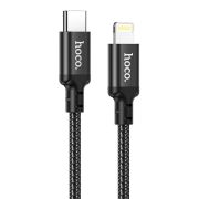 Кабель Type-C - Lightning Hoco X14, 3A/PD20W, 1м, чёрный