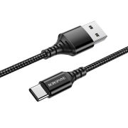 Кабель USB - Type-C Borofone BX54, 2.4A, 1м, чёрный