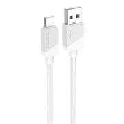 Кабель USB - Type-C Borofone BX107, 3A, 1м, белый