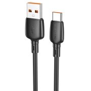Кабель USB - Type-C Borofone BX93, 6A, 1м, 100W чёрный
