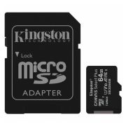Карта памяти 64GB - Kingston карта памяти microSDHC сlass 10 с адаптером UHS-1 Canvas Select Plus A1