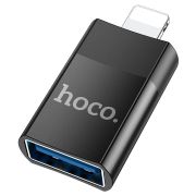 Переходник Lightning (m) - USB (f) Hoco UA17 чёрный