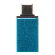 Переходник Type-C (m) - USB (f) синий 4см